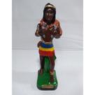Imagem Caboclo Caçador Escultura Gesso Estatua 20 Cm