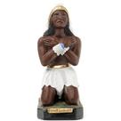 Imagem Caboclo Pena Branca 20cm Gesso Escultura Umbanda