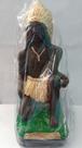 Imagem Caboclo Pena Dourada Aj Escultura Gesso Estatua 20 Cm