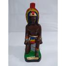 Imagem Caboclo Sultao Das Matas Escultura Gesso 20 Cm
