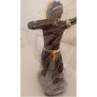 Imagem Caboclo Tupinamba Escultura Gesso Estatua 20 Cm