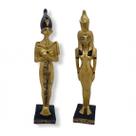 Imagem Casal Isis e Osíris Escultura Resina 21 cm Imagem Casal Isis e Osíris Escultura Resina 21 cm