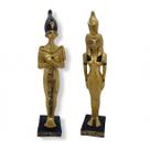 Imagem Casal Isis e Osíris Escultura Resina 21 cm Imagem Casal Isis e Osíris Escultura Resina 21 cm