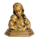 Imagem CATOLICA busto Madona Mármore Pintura Bronze 17 cm Imagem CATOLICA busto Madona Mármore Pintura Bronze 17 cm