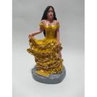 Imagem Cigana Amarela Escultura Gesso Estatua 10 Cm