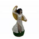 Imagem Cigana Branca Escultura Resina Estatua 11 Cm