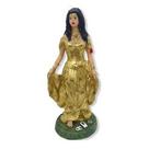 Imagem Cigana Dourada Escultura Resina Estatua 23 Cm