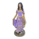 Imagem Cigana Lilas Escultura Resina Estatua 23 Cm