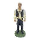 Imagem Cigano Branco Escultura Resina Estatua 25 Cm
