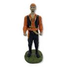 Imagem Cigano Laranja Escultura Resina Estatua 25 Cm