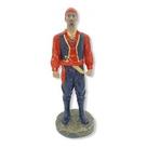 Imagem Cigano Vermelho Escultura Resina Estatua 25 Cm