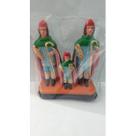 Imagem Cosme Damiao e Doum Escultura Gesso Estatua 10 Cm