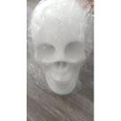 Imagem Cranio Bco Escultura Gesso Estatua Maravilhosa 30 Cm