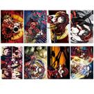 Imagem de arte de parede de pôster 8 unidades/lote Datas A Lives Anime Art