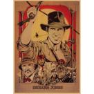 Imagem de arte de parede de pôster Indiana Jones Anime Art 29,7x42cm Imagem de arte de parede de pôster Indiana Jones Anime Art 29,7x42cm