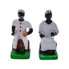 Imagem de chumbo casal preto velho 5cm - unidade