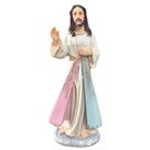 Imagem de Jesus Misericordioso em Resina 20 cm Imagem Católica Decoração Estatueta