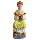 Imagem de Nossa Senhora de La Salete sentada de Resina 9 cm Imagem Católica Pequena Decoração