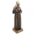 Imagem De Padre Pio Com Luvas Resina 22 Cm - FORNECEDOR 16 Imagem De Padre Pio Com Luvas Resina 22 Cm - FORNECEDOR 16