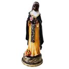Imagem de Santa Efigênia em Resina 9 cm Pequena Mini Imagem Católica Estatueta Decoração Imagem de Santa Efigênia em Resina 9 cm Pequena Mini Imagem Católica Estatueta Decoração