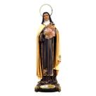 Imagem De Santa Terezinha com Auréola Resina 20 Cm