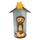 Imagem de São Francisco com Cachorro em Biscuit no Oratório - 16cm - Decoração Artística