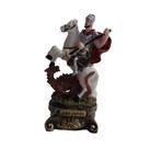 Imagem de São Jorge de Resina 9 cm Imagem Católica Decoração Estatueta