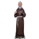 Imagem de São Padre Pio em Borracha Inquebrável 38 cm
