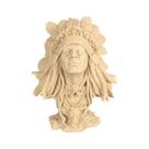 Imagem Decorativa Busto Índio Xamã com Cocar 27cm