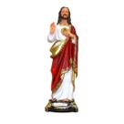 Imagem Do Sagrado Coração De Jesus Resina 20 Cm