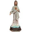 Imagem do Sagrado Imaculado Coração de Maria em Resina 20 cm Imagem Católica Estatueta Decoração