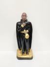 Imagem em gesso exu do ouro roupa preta 20,5 cm