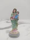 imagem estatua nossa senhora do rosário 15cm em resina