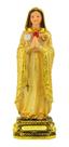 Imagem Estátua Resina Santa Maria Rosa Mística Dourada 22cm Imagem Estátua Resina Santa Maria Rosa Mística Dourada 22cm