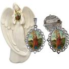 Imagem Estatua Santa Helena Com Relicario Metal Broche Resinado Decoração Casa Capelinha Cantinho de oração Catolica Imagem Estatua Santa Helena Com Relicario Metal Broche Resinado Decoração Casa Capelinha Cantinho de oração Catolica