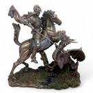 Imagem Estátua São Jorge em Bronze Batalha Espiritual 27 Cm Imagem Estátua São Jorge em Bronze Batalha Espiritual 27 Cm