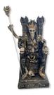 Imagem Exu Caveira No Trono Preta Escultura Resina Estatua