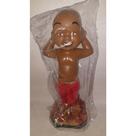 Imagem Exu Mirim Brasinha Escultura Gesso Estatua 20 Cm