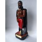 Imagem Exu Tranca Rua das Almas CP Escultura Gesso 20 Cm