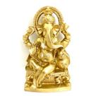 Imagem Ganesh com Arco Escultura Resina 14 cm