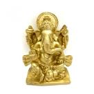 Imagem Ganesh Sentado Escultura Resina Estátua 11 cm