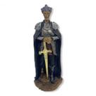 Imagem Guardião Esqueleto Escultura Resina Estatua 25 cm