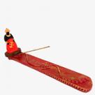 Imagem Incensário Xangô Vermelho Resina 24 Cm
