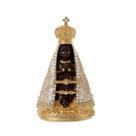 Imagem Infantil de Nossa Senhora Aparecida em Resina com Pérolas 15cm Imagem Infantil de Nossa Senhora Aparecida em Resina com Pérolas 15cm