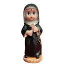 Imagem Infantil de Santa Rita de Resina 8 cm Imagem Católica Miniatura Decoração