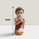 Imagem Infantil do Sagrado Coração de Jesus em Resina - 8 cm Imagem Infantil do Sagrado Coração de Jesus em Resina - 8 cm
