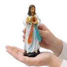Imagem Jesus Misericordioso Miniatura Resina 8 cm Imagem Jesus Misericordioso Miniatura Resina 8 cm