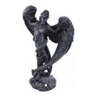 Imagem Lilith Pintada Cinza Escultura Resina Estatua 30 Cm
