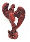 Imagem Lilith Pintada Vermelha Escultura Resina Estatua 30 Cm