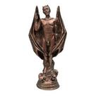 Imagem Lucifer Pintado Cobreado Escultura Resina Estatua 25 Cm Imagem Lucifer Pintado Cobreado Escultura Resina Estatua 25 Cm